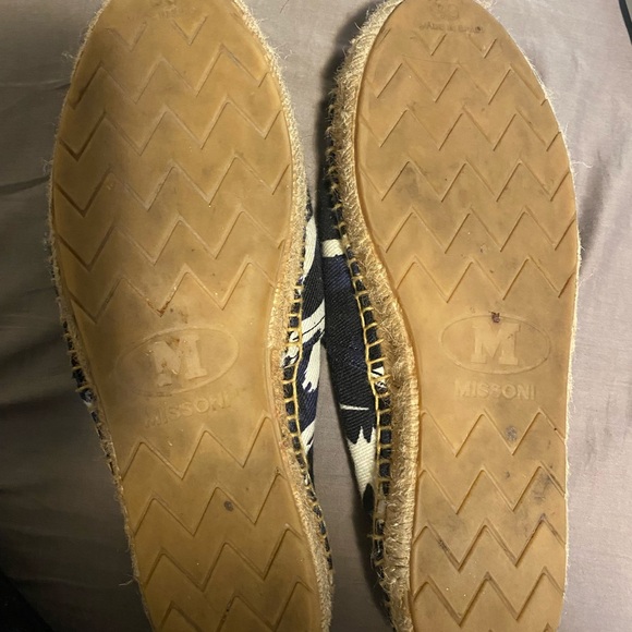 Missoni espadrille blue wavy abstract pattern - Picture 3 of 4
